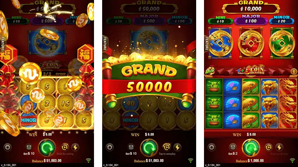 3 Coins 10Play Bonus
